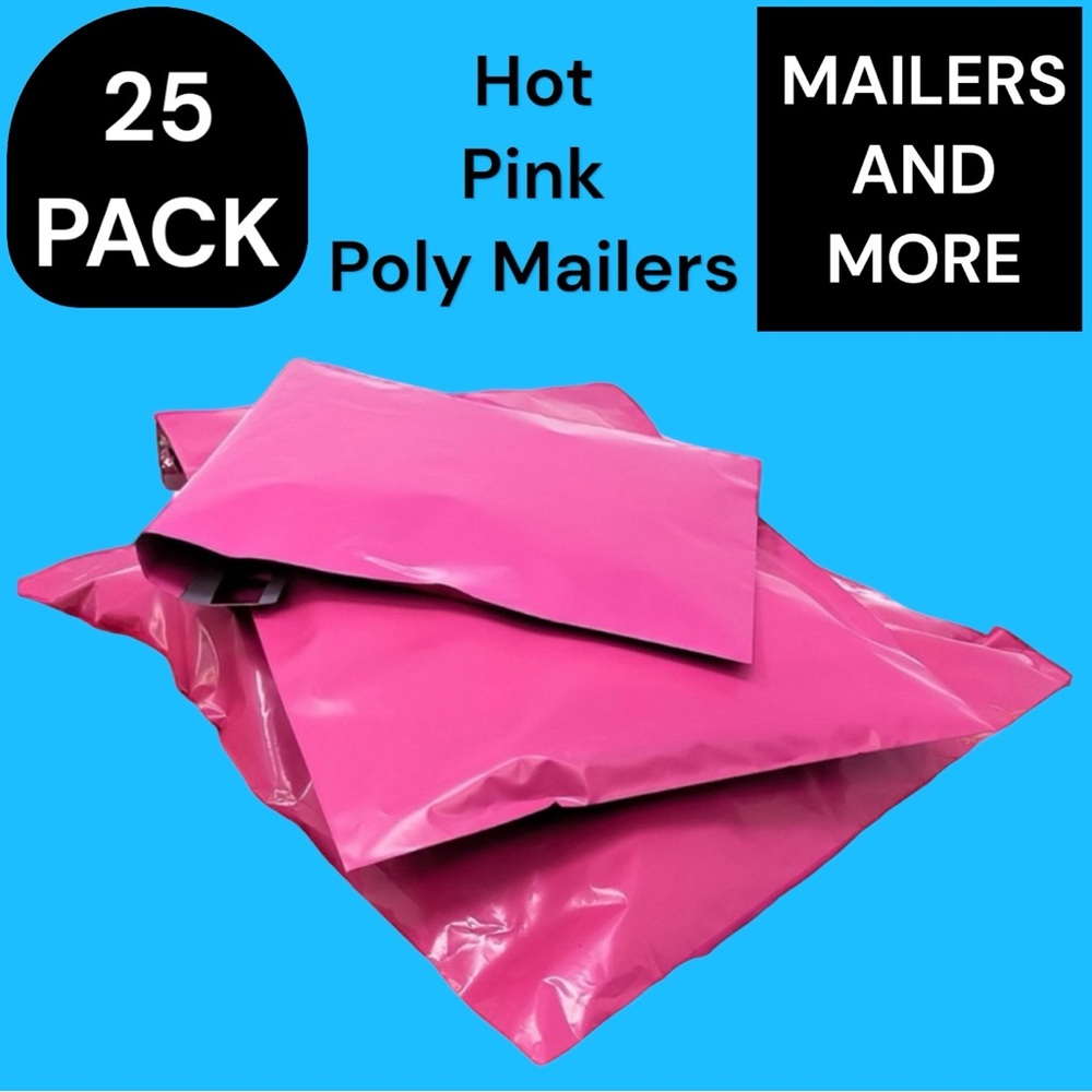 25 10X13 Hot Pink Poly Mailers ( PRICE IS FIRM ) - Picture 4 of 6